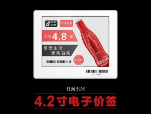 4.2寸纖薄電子標(biāo)簽